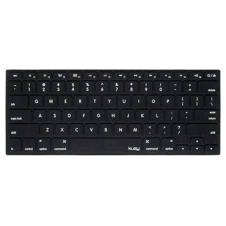Kuzy - Solid BLACK Keyboard Cover Silicone Skin for MacBook Pro 13