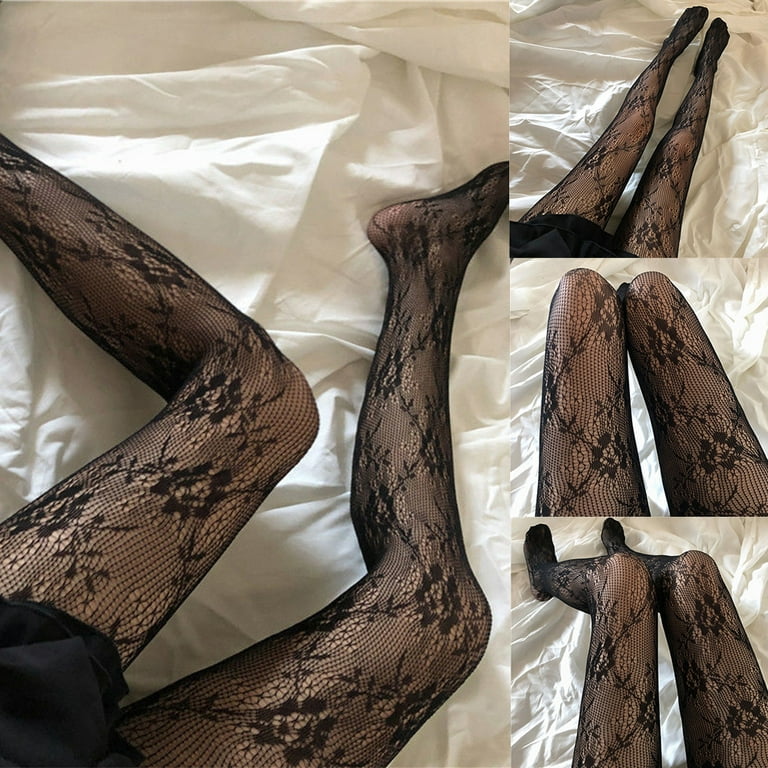Women's Patterned Tights Fishnet Floral Stockings Sexy Pantyhose Stockings  Leggings For Party Club