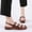 Brown, variant on AXXD Black Sandals for Women Clearance Under $10 Summer Sandals Casual One-button Flats