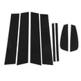 thumbnail image 2 of Pillar Post Decal Trim, 8 Pcs Door Window Pillar Post Cover Trim Sticker Glossy Black Exterior Window Pillar Posts Decorations Covers Set For Hatchback 2012-2015, 2 of 8