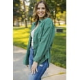 thumbnail image 2 of ABPHQTO Camisa de mujer de pana verde con bolsillo con botones, 2 of 5