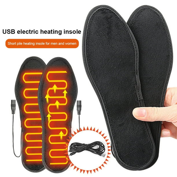 Plantillas Calentadas Recargables Por USB para Hombres Y Mujeres Almohadillas Zapatos Eléctricas (43 A 44)