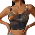 thumbnail image 2 of Lsque Adorable Otter Pair Hug Printed Women'S Sports Bra, Compression, Moisture Wicking, High-Impact Sports Bra For Women,Supportive sports bra-Medium, 2 of 9