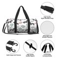 thumbnail image 6 of Xecao Dachshund Dog Puppy print Round Travel Duffel Bag is a foldable gym bag with an inner pocket, perfect for travel sports, 6 of 8