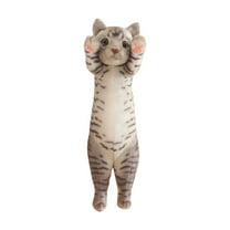 nTRIUQJ Cat Doll Toy Realistic Soft Stuffed Animal Hand Raised Cute Pillow Nap Sofa For All Cat Lovers D