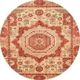 thumbnail image 1 of Ahgly Company Indoor Round Abstract Red Abstract Area Rugs, 3' Round, 1 of 6