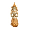 thumbnail image 2 of Estatua de Buda, figura de Buda tailandesa, obra de arte budista, resina, decoración Feng Shui. Oro, 2 of 9