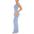 thumbnail image 2 of Vestido REORIA para verano, largo con un solo hombro, para bodas, color azul, talla XS, 2 of 7