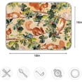 thumbnail image 3 of GZHJMY Autumn Oak Tree Branch Squirrels Absorbent Large Dish Drying Mat Microfiber Kitchen Countertop Table Protector Multi-Purpose Counter Rack Sink Drainer Pad (16" x 18"), 3 of 6