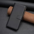 thumbnail image 4 of Zipper Wallet Case for iPhone 8 Plus / iPhone 7 Plus, for Women& Men Flip Purse Cover with Credit Card Slots Wrist Hand Strap Kickstand, PU Leather Magnetic Clasp TPU Shockproof Case, Black, 4 of 7