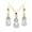 White, variant on Ayyufe Vintage Teardrop Rhinestone Women Set Necklace Hook Earrings Pendants
