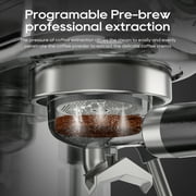 HiBREW 20 Bar Semi Automatic Espresso Machine for Home, Stainless Steel Coffee Maker with Steam Wand H10B