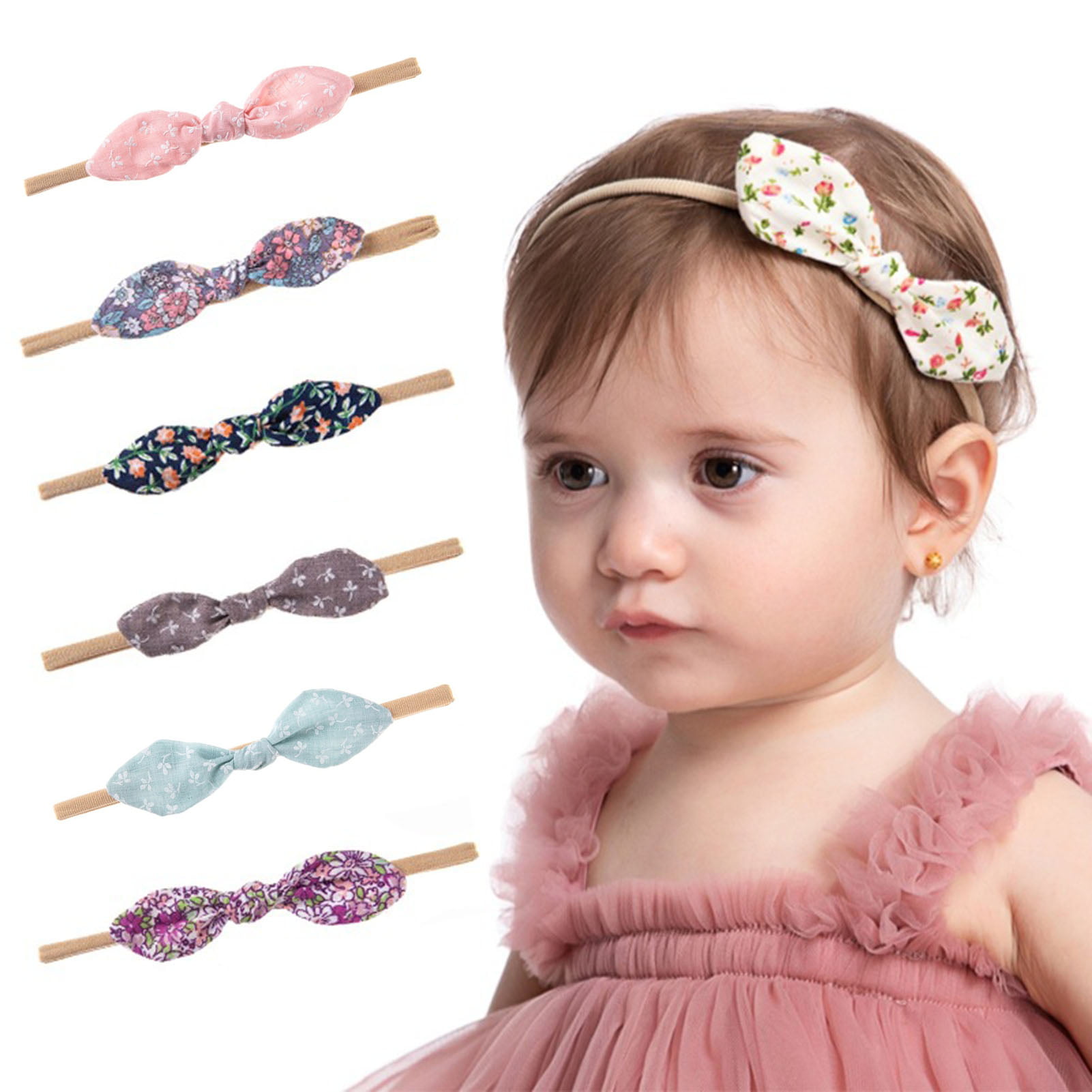 Baby Girls Flower Headband Infant Headwear Children Kids Bowknot Band Gift SG 