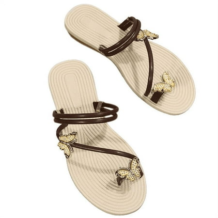 

2023 Women s Sandals Flat Thong Beach Casual Summer Bohemia Dress Open Toe Shoes Comfy Flip Flop