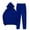 Blue, variant on Ashirexll Womens Winter Outfits Outfits for Womens Fashion Sports Casual Long Pants Set with Hooded Sweater Top and Pockets