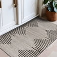 thumbnail image 6 of World Rug Gallery Area Rug Bohemian Stripe Jute Rug Carpets for Living Room Rugs for Sale - CREAM 2'7"x4', 6 of 8