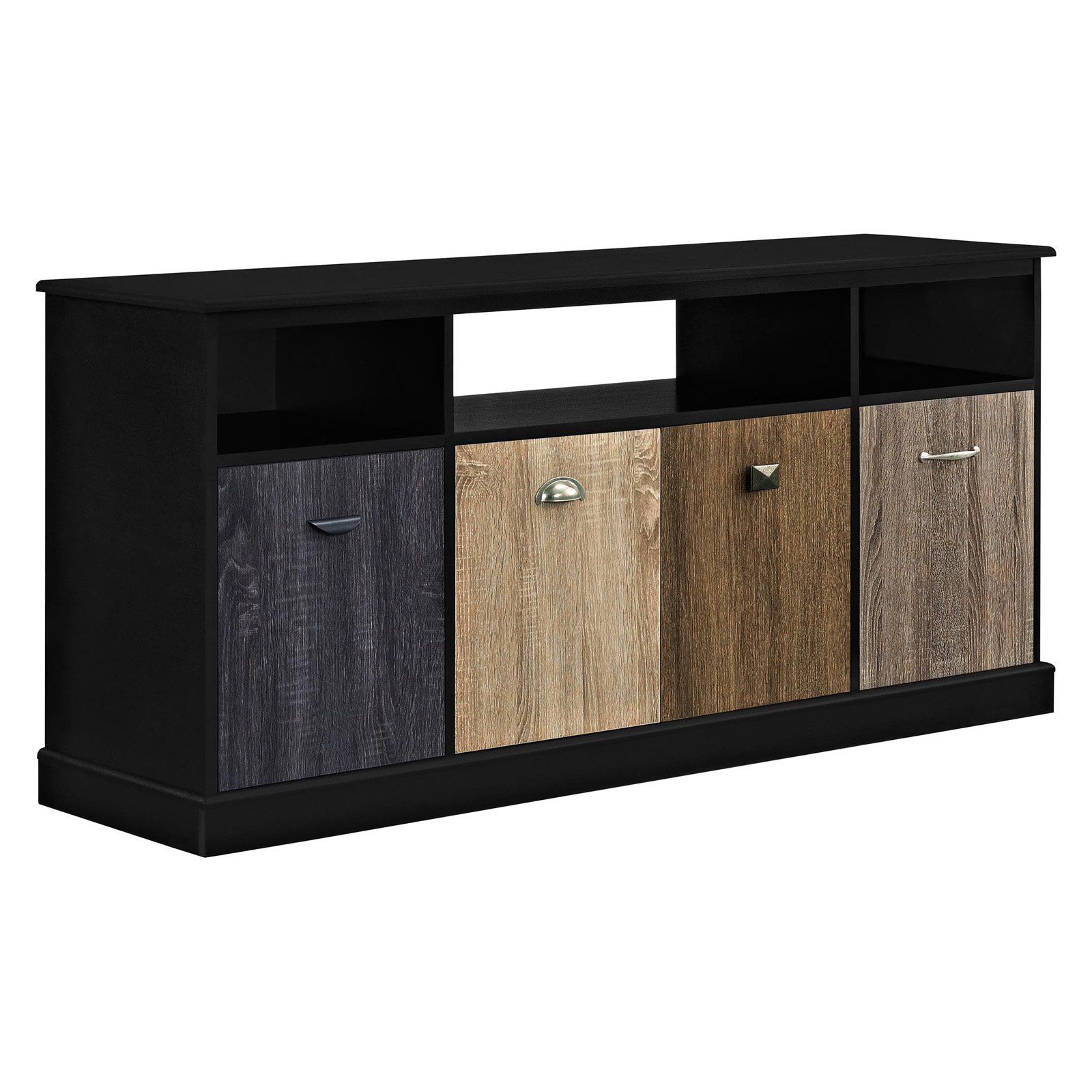 Ameriwood Home Mercer 60" TV Console with Multicolored Door Fronts, Multiple Colors - Black - image 3 of 5