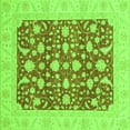 thumbnail image 1 of Ahgly Company Indoor Square Oriental Green Traditional Area Rugs, 5' Square, 1 of 4
