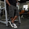 thumbnail image 5 of Dwellite Twill Cargo Shorts for Men Casual Classic Bermuda Shorts with Pockets Drawstring Comfort Big and Tall Pant Black 2XL, 5 of 5