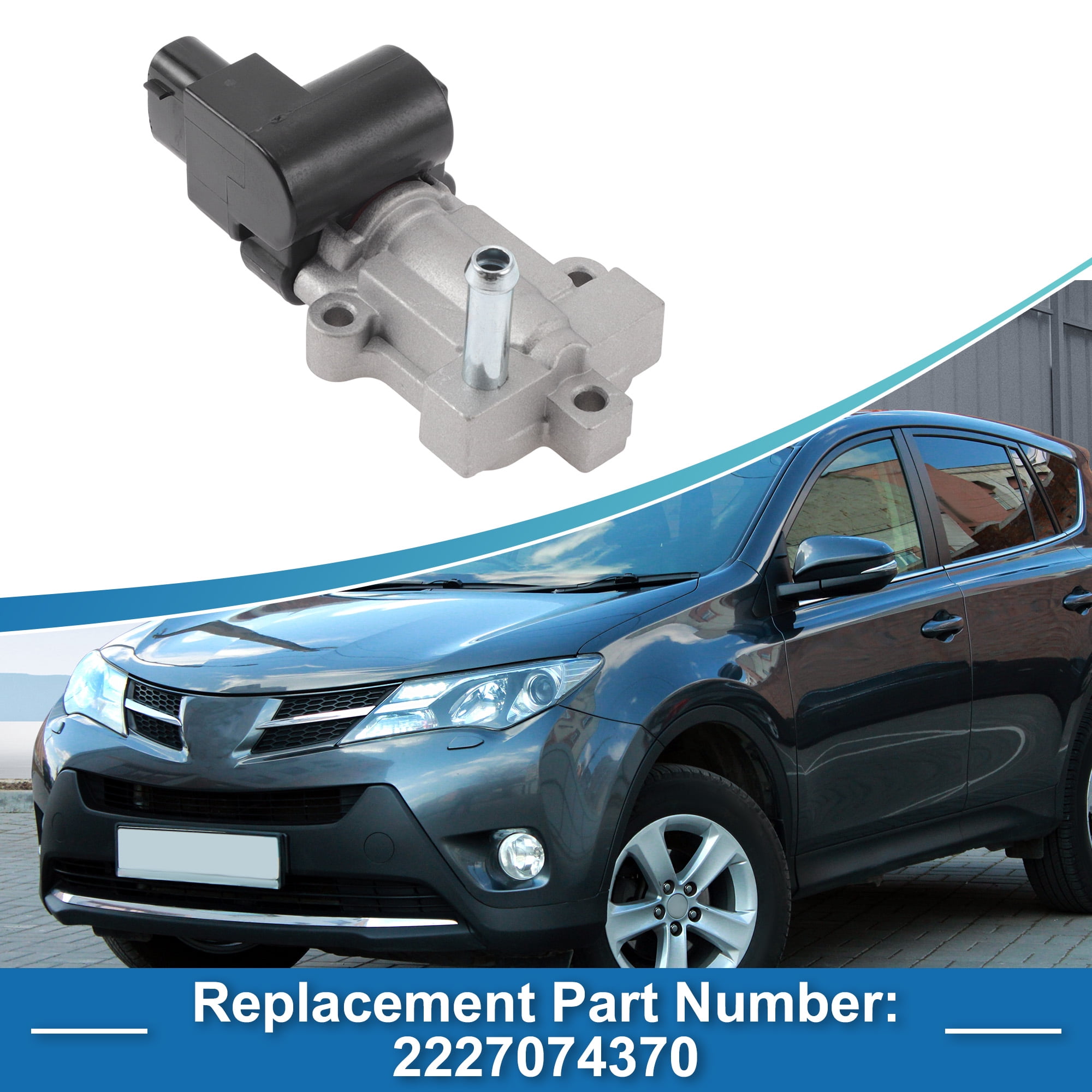 Unique Bargains Car Idle Air Control Valve for Toyota RAV4 1999-2000 No.2227074370 IACV Idle Motor Idle Air Control Valve
