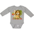 thumbnail image 3 of Inktastic Cute Lion 1st Birthday Boys Long Sleeve Baby Bodysuit, 3 of 5