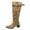 Khaki, variant on Womens Boots, Casual 2025 Fall Potined Toe Stylish Flock Boots Khaki 6