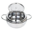 thumbnail image 2 of Deep Fryer Pot,304 Stainless Steel W/ Temperature Control & Lid, Deep Frying Pan, 2 of 17
