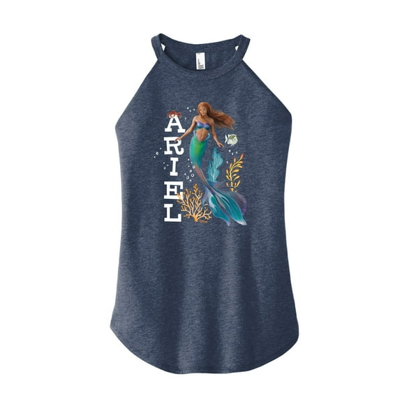 Disney - Ariel in Water - Juniors High Neck Tank Top