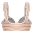 thumbnail image 4 of Xdegoge Sports Bra for Women High Impact Support Wirefree Workout Crop Top with Classic Striped Pattern Front Hook and Eye Closure Moisture-Wicking Activewear for Yoga Running Gym, 4 of 7
