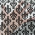 thumbnail image 3 of Fleur De Lis Tulle Curtains with Rod Pocket, Monochrome Royal Lily Pattern Victorian Inspiration Ornamental Vintage Design, Sheer Drape for Wedding Party 2 Panels, 7 Sizes, Black White, by Ambesonne, 3 of 3