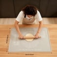 thumbnail image 2 of S Silicone Baking Mat 31"L x 24"W Silicone Baking Mat with Raised Lip, Ideal for Making Pastries, Bread, Cookies, Pizza, Fondant, Pasta, 2 of 4