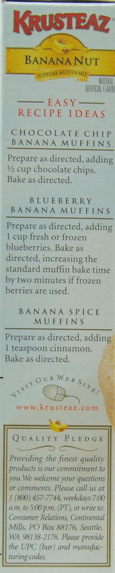 Krusteaz Muffin Mix Banana Nut, 17.1oz