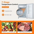 thumbnail image 5 of Bingirl Refroidissement Compact : Mini Réfrigérateur Simple - 4,3 Pi3 avec Congélateur - Thermostat Réglable et Tablettes en Verre Coulissantes - Porte Réversible - Idéal pour Dortoir, Bureau et VR, 5 of 5