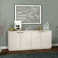 thumbnail image 2 of Evelyn&Zoe Modern/Contemporary 68" Wide Alder White Buffet Table, 2 of 10