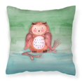 thumbnail image 1 of "Treasures BB7443PW1818 Brown Owl Watercolor Outdoor Canvas Pillow, Multicolor" Caroline's Treasures BB7443PW1818, 1 of 1