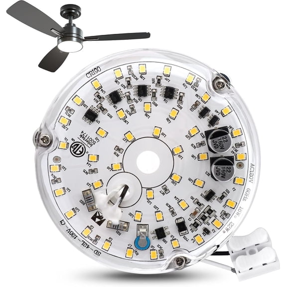 4inch Ceiling Fan LED Light Replacement 6000K