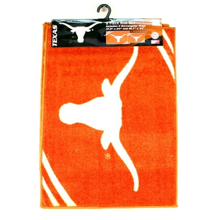 - Texas Longhorns 2 Piece Rectangular Rug Set