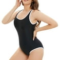 thumbnail image 6 of TrendVibe365 Bathing Suits for Women One Piece Black Swimsuits Thong Solid Swimwear Beachwear L, 6 of 6