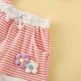 thumbnail image 6 of Paguaki Toddler Girls Dresses Outfits 1T 2T 3T 4T 5T 6T Toddler Girls Summer Clothes 5T Girls Sunflower Fly Sleeve T-shirt Denim Shorts 2PCs Set Dailywear, 6 of 9