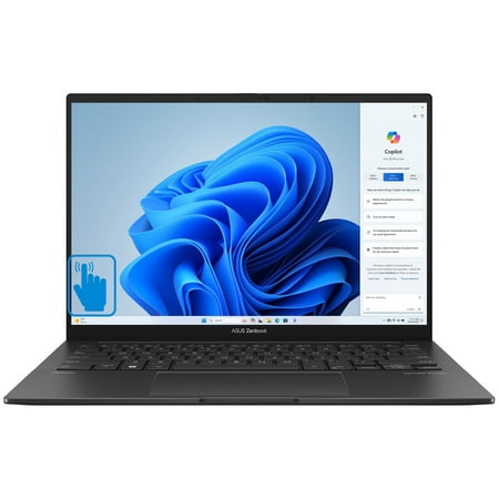 ASUS Zenbook 14 Home/Business Laptop (Intel Ultra 7-155H 16-Core, 16GB LPDDR5X 7466MHz RAM, 1TB PCIe SSD, Intel Arc, 14.0in 60 Hz Touch Wide UXGA (1920x1200), Wifi, Bluetooth, Win 10 Pro)