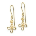 thumbnail image 2 of Primal Gold 14 Karat Yellow Gold Open Clover Dangle Earrings, 2 of 5