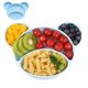 thumbnail image 2 of Platos de succión para bebés pequeños, silicona de calidad alimentaria con 4 divisores, tazón con ventosa, vajilla para bebés, tazón de suplemento alimenticio, 2 of 8