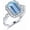 5, variant on SISGEM 2 Carat(ctw) Aquamarine Ring Vintage Blue Sterling Silver Emerald Cut Aquamarine Rings for Women Moissanite Engagement Rings for Women/Girlfriend