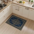 thumbnail image 2 of ODIKA 3'x5' Washable Accent Rug Personalized Round Symmetrical Exact Flannel for Bedside, Nursery Room, Pet Friendly & Non-Shedding, 2 of 7