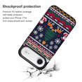thumbnail image 4 of Wallet Case For Apple iPhone Air / 17 Pro / 17 Pro Max Series with Card Holder, PU Leather Kickstand Card Slots Screen Protector Included For iPhone 17 Series, Knitted Christmas Deer Snow, 4 of 8