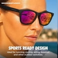 thumbnail image 3 of Grinderpunch Womens Polarized Sunglasses UV400 Protection Classic Retro Driving Sun Glasses Trendy Fashion Shades (Purple), 3 of 8