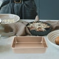thumbnail image 2 of OULII Baking Pan Rectangle Light Brown Nonstick Baking Supplies for Daily Use 1Set, 2 of 7