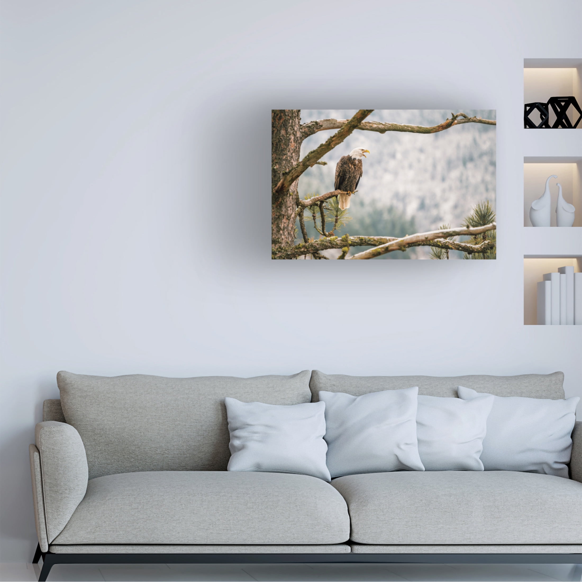Canvas Wall Art - Krista Broadway 'Trail' Wall Art for Living Room, Bedroom, or Office Décor by Trademark Fine Art - 32 x 22 Inches