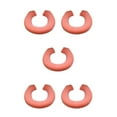 thumbnail image 3 of Thinsony Acrylic Fibers Made Toilet Mat Removable And Fits Most Toilets U Shape Orange 5Set, 3 of 6
