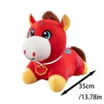 thumbnail image 5 of Pony Ornament A, Mascot Plush Toy 2026Year of Animal Doll for Good Luck Fortune Soft Stuffed Horse Plushie Home Decor Chinese New Year for All Ages, an Ornament, 5 of 7